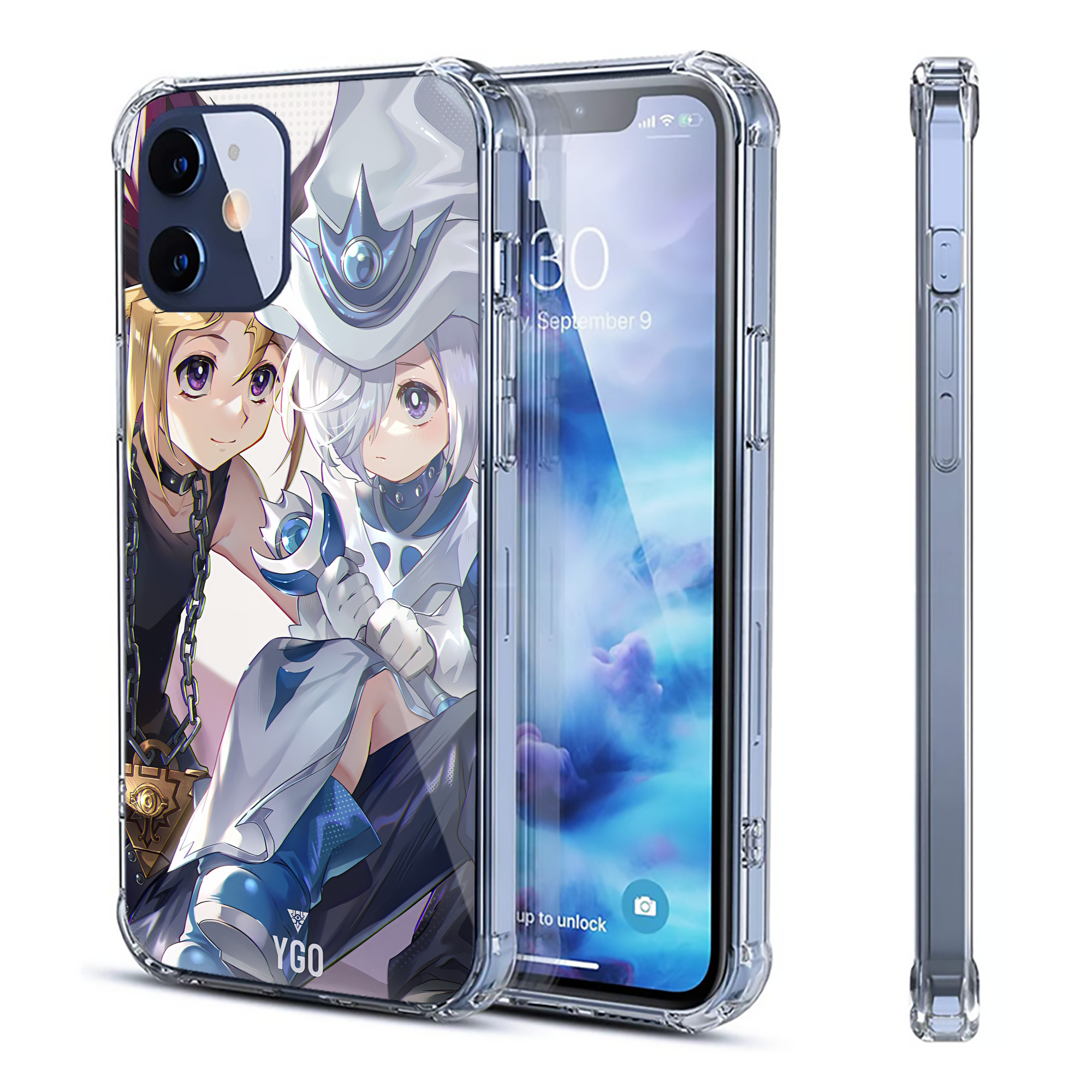 （画像用） 遊☆戯☆王 Yu-Gi-Oh! 【iPhone 12シリーズ対応】透明スマホケース（クリアソフトケース）